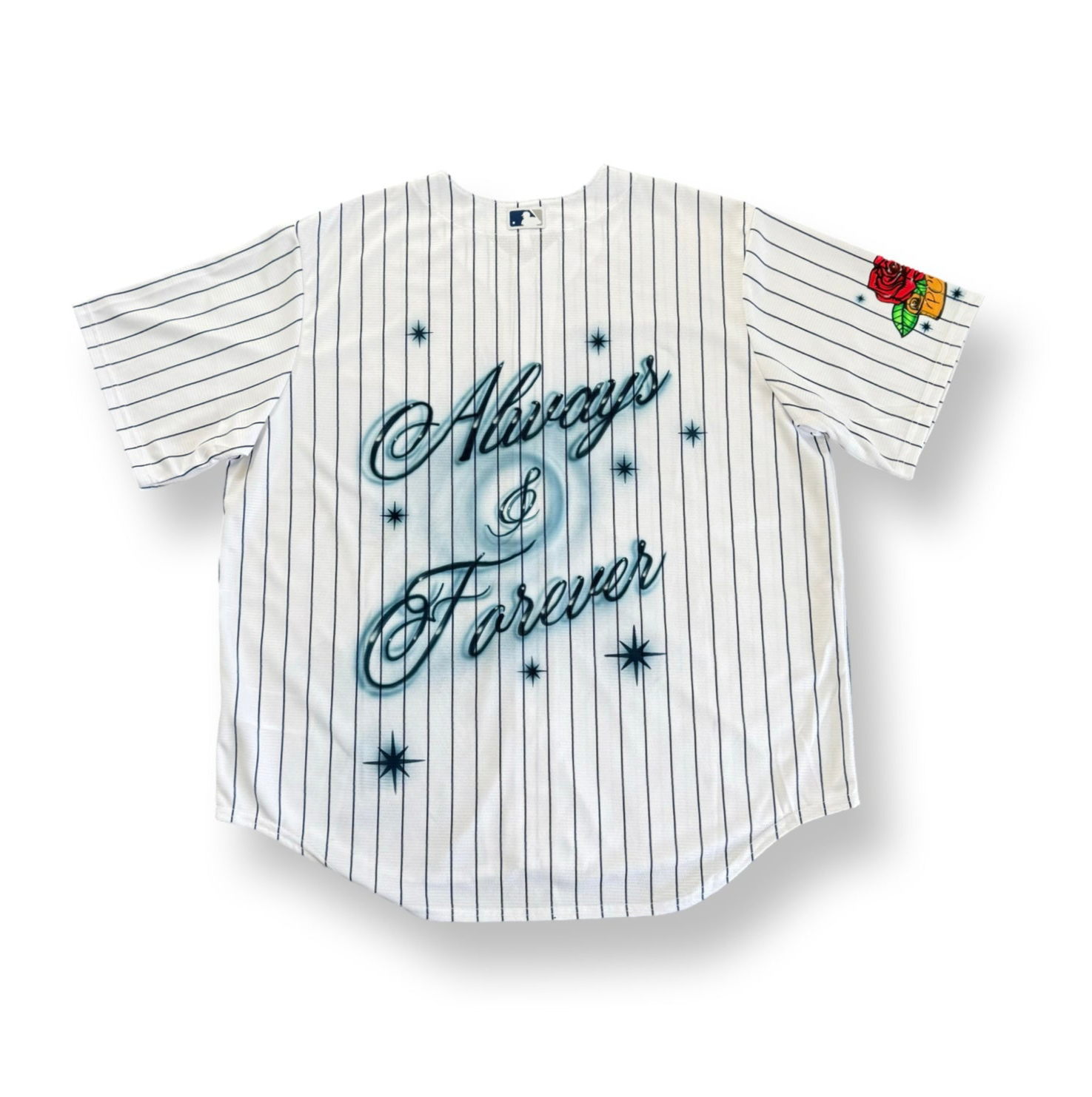 Airbrushed NY Yankees Jersey (Home White)