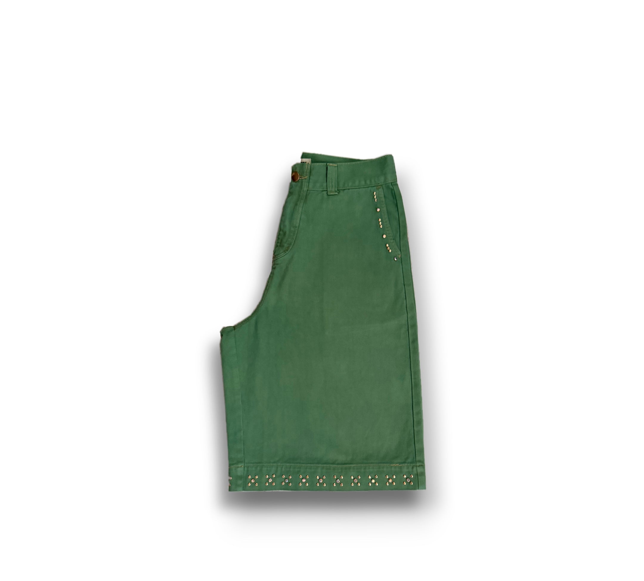 Twill Baggy Jorts (Pistachio Green)