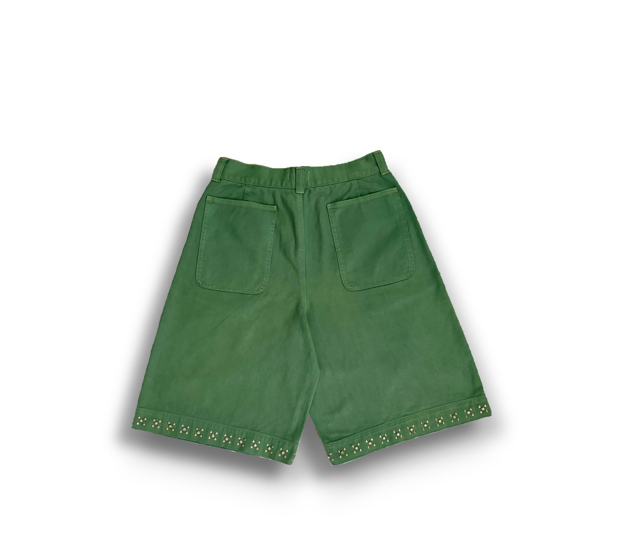 Twill Baggy Jorts (Pistachio Green)